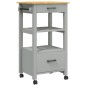 vidaXL Carrito de cocina MONZA madera maciza de pino 48x40x90 cm vidaXL Carrito de cocina MONZA madera maciza de pino 48x40x90 cm