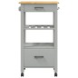 vidaXL Carrito de cocina MONZA madera maciza de pino 48x40x90 cm vidaXL Carrito de cocina MONZA madera maciza de pino 48x40x90 cm