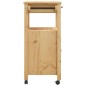 vidaXL Carrito de cocina MONZA madera maciza de pino 60x40x90 cm vidaXL Carrito de cocina MONZA madera maciza de pino 60x40x90 cm