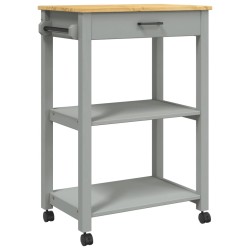 vidaXL Carrito de cocina MONZA madera maciza de pino 60x40x90 cm