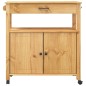 vidaXL Carrito de cocina MONZA madera maciza de pino 84x40x90 cm vidaXL Carrito de cocina MONZA madera maciza de pino 84x40x90 cm