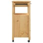 vidaXL Carrito de cocina MONZA madera maciza de pino 84x40x90 cm vidaXL Carrito de cocina MONZA madera maciza de pino 84x40x90 cm