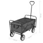 vidaXL Carrito de mano plegable de acero gris vidaXL Carrito de mano plegable de acero gris