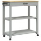vidaXL Carrito de cocina MONZA madera maciza de pino 84x40x90 cm vidaXL Carrito de cocina MONZA madera maciza de pino 84x40x90 cm