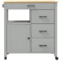 vidaXL Carrito de cocina MONZA madera maciza de pino 84x40x90 cm vidaXL Carrito de cocina MONZA madera maciza de pino 84x40x90 cm