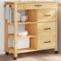 vidaXL Carrito de cocina MONZA madera maciza de pino 84x40x90 cm vidaXL Carrito de cocina MONZA madera maciza de pino 84x40x90 cm