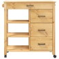 vidaXL Carrito de cocina MONZA madera maciza de pino 84x40x90 cm vidaXL Carrito de cocina MONZA madera maciza de pino 84x40x90 cm