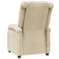 vidaXL Sillón de masaje de tela color crema vidaXL Sillón de masaje de tela color crema