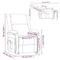 vidaXL Sillón de masaje de tela color crema vidaXL Sillón de masaje de tela color crema