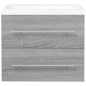 vidaXL Mueble de baño con lavabo madera contrachapada gris Sonoma vidaXL Mueble de baño con lavabo madera contrachapada gris Sonoma