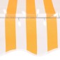 vidaXL Toldo manual retráctil con LED blanco y naranja 150 cm vidaXL Toldo manual retráctil con LED blanco y naranja 150 cm