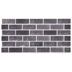vidaXL Paneles de pared 3D  diseño de ladrillo rojo y gris 10 pzas EPS