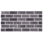 vidaXL Paneles de pared 3D diseño de ladrillo rojo y gris 10 pzas EPS vidaXL Paneles de pared 3D diseño de ladrillo rojo y gris 10 pzas EPS