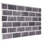 vidaXL Paneles de pared 3D diseño de ladrillo rojo y gris 10 pzas EPS vidaXL Paneles de pared 3D diseño de ladrillo rojo y gris 10 pzas EPS