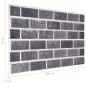 vidaXL Paneles de pared 3D diseño de ladrillo rojo y gris 10 pzas EPS vidaXL Paneles de pared 3D diseño de ladrillo rojo y gris 10 pzas EPS