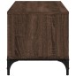 vidaXL Mueble de TV madera de ingeniería y acero marrón 102x40x41 cm