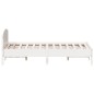 vidaXL Estructura de cama con cabecero madera pino blanco 120x200 cm vidaXL Estructura de cama con cabecero madera pino blanco 120x200 cm