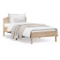 vidaXL Estructura de cama con cabecero madera maciza pino 100x200 cm vidaXL Estructura de cama con cabecero madera maciza pino 100x200 cm
