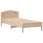 vidaXL Estructura de cama con cabecero madera maciza pino 100x200 cm vidaXL Estructura de cama con cabecero madera maciza pino 100x200 cm