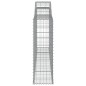 vidaXL Cesta gaviones forma arco hierro galvanizado 300x30x100/120 cm vidaXL Cesta gaviones forma arco hierro galvanizado 300x30x100/120 cm