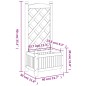 vidaXL Jardinera con enrejado de madera maciza de abeto marrón vidaXL Jardinera con enrejado de madera maciza de abeto marrón