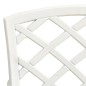 vidaXL Sillas de jardín 6 unidades aluminio fundido blanco vidaXL Sillas de jardín 6 unidades aluminio fundido blanco