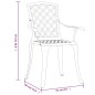 vidaXL Sillas de jardín 6 unidades aluminio fundido blanco vidaXL Sillas de jardín 6 unidades aluminio fundido blanco