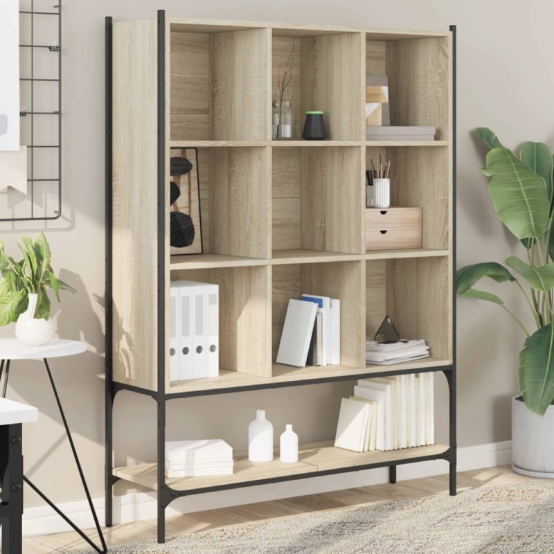 vidaXL Estantería madera de ingeniería roble Sonoma 102x30x141,5 cm vidaXL Estantería madera de ingeniería roble Sonoma 102x30x141,5 cm