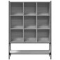 vidaXL Estantería madera de ingeniería gris Sonoma 102x30x141,5 cm vidaXL Estantería madera de ingeniería gris Sonoma 102x30x141,5 cm