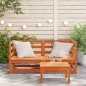 vidaXL Sofás esquineros de jardín 2 uds madera pino marrón 70x70x67 cm vidaXL Sofás esquineros de jardín 2 uds madera pino marrón 70x70x67 cm
