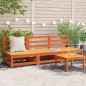 vidaXL Sofás jardín sin reposabrazos 3 uds madera marrón 70x70x67 cm vidaXL Sofás jardín sin reposabrazos 3 uds madera marrón 70x70x67 cm