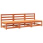 vidaXL Sofás jardín sin reposabrazos 3 uds madera marrón 70x70x67 cm vidaXL Sofás jardín sin reposabrazos 3 uds madera marrón 70x70x67 cm