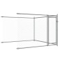 vidaXL Jaula de perros con puertas acero galvanizado gris 8x2x1,5 m