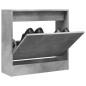 vidaXL Zapatero de madera de ingeniería gris hormigón 60x21x57 cm vidaXL Zapatero de madera de ingeniería gris hormigón 60x21x57 cm