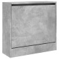 vidaXL Zapatero de madera de ingeniería gris hormigón 60x21x57 cm vidaXL Zapatero de madera de ingeniería gris hormigón 60x21x57 cm