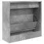vidaXL Zapatero de madera de ingeniería gris hormigón 60x21x57 cm vidaXL Zapatero de madera de ingeniería gris hormigón 60x21x57 cm