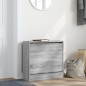 vidaXL Zapatero de madera de ingeniería gris Sonoma 60x21x57 cm