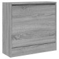 vidaXL Zapatero de madera de ingeniería gris Sonoma 60x21x57 cm