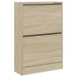 vidaXL Zapatero de madera de ingeniería roble Sonoma 60x21x87,5 cm vidaXL Zapatero de madera de ingeniería roble Sonoma 60x21x87,5 cm