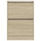 vidaXL Zapatero de madera de ingeniería roble Sonoma 60x21x87,5 cm vidaXL Zapatero de madera de ingeniería roble Sonoma 60x21x87,5 cm