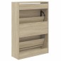 vidaXL Zapatero de madera de ingeniería roble Sonoma 60x21x87,5 cm vidaXL Zapatero de madera de ingeniería roble Sonoma 60x21x87,5 cm