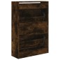 vidaXL Zapatero de madera de ingeniería roble ahumado 60x21x87,5 cm vidaXL Zapatero de madera de ingeniería roble ahumado 60x21x87,5 cm