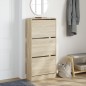 vidaXL Zapatero de madera de ingeniería roble Sonoma 60x21x125,5 cm vidaXL Zapatero de madera de ingeniería roble Sonoma 60x21x125,5 cm