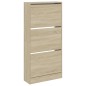 vidaXL Zapatero de madera de ingeniería roble Sonoma 60x21x125,5 cm vidaXL Zapatero de madera de ingeniería roble Sonoma 60x21x125,5 cm
