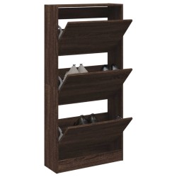 vidaXL Zapatero de madera de ingeniería roble Sonoma 60x21x125,5 cm