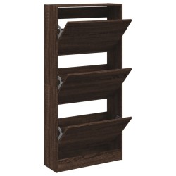 vidaXL Zapatero de madera de ingeniería roble Sonoma 60x21x125,5 cm