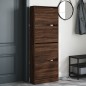 vidaXL Zapatero de madera de ingeniería marrón roble 60x21x163,5 cm vidaXL Zapatero de madera de ingeniería marrón roble 60x21x163,5 cm