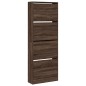 vidaXL Zapatero de madera de ingeniería marrón roble 60x21x163,5 cm vidaXL Zapatero de madera de ingeniería marrón roble 60x21x163,5 cm