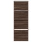 vidaXL Zapatero de madera de ingeniería marrón roble 60x21x163,5 cm vidaXL Zapatero de madera de ingeniería marrón roble 60x21x163,5 cm