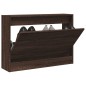 vidaXL Zapatero de madera de ingeniería marrón roble 80x21x57 cm vidaXL Zapatero de madera de ingeniería marrón roble 80x21x57 cm